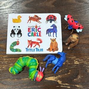 🔥World of Eric Carle Tattle Tales Board Book with Four Figures🔥